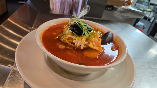 Spicy Seafood Korean Ramen.